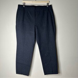 J.Jill Ponte Welt Pockets Slim Leg Pants Pull-On Dark‎ Gray Size L